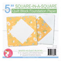 5in Square in a Square Quilt Block Foundation Paper by It's Sew Emma