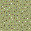 A Beautiful Day Collection with Goats and Sheep All Over in Green