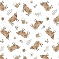 A Beautiful Day Collection with Tossed Cows in Cream