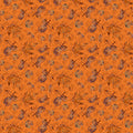 A Flutter of Leaves Collection in Orange Toile