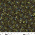 Ashdown Forest Collection with Flowering Vine Toss in Dark Chocolate for Studio E Fabrics