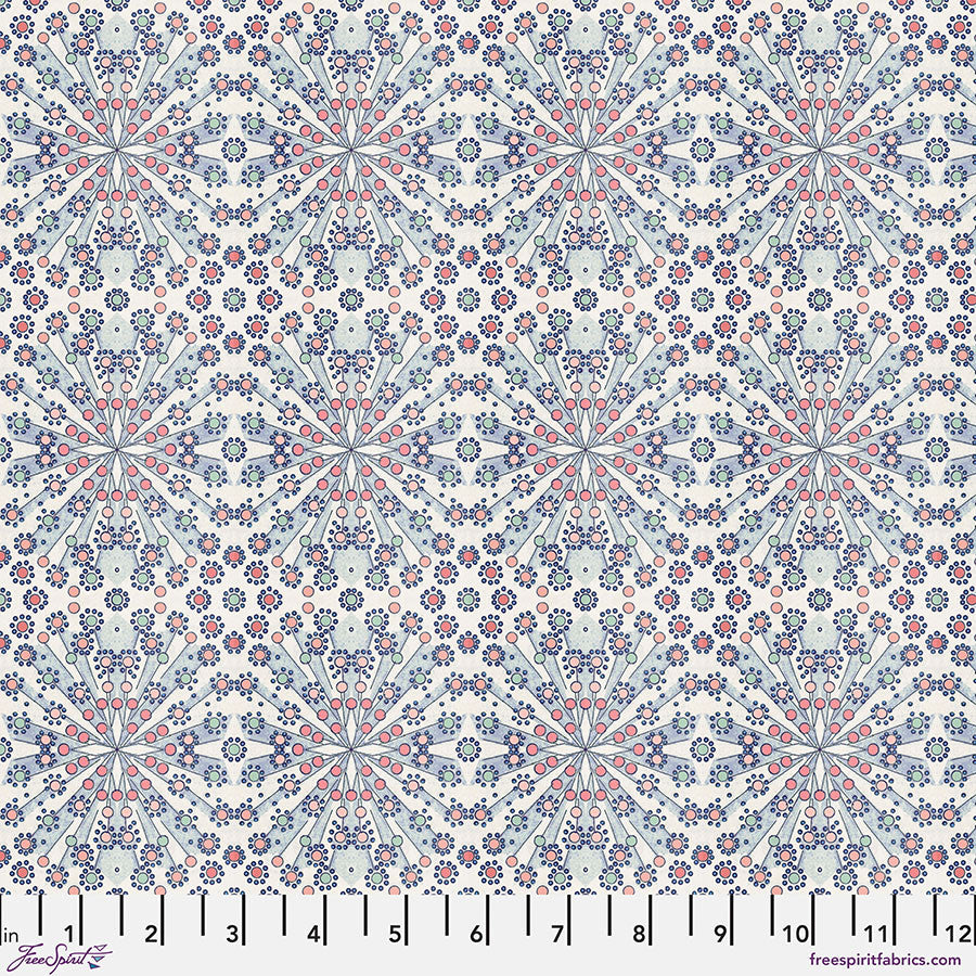Flourish and Bloom Collection with Bloomful Starburst in Glory for Free Spirit Fabrics