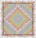 Decoupage Trip Quilt Pattern by Jason Yenter in Toile Black for In the Beginning Fabrics