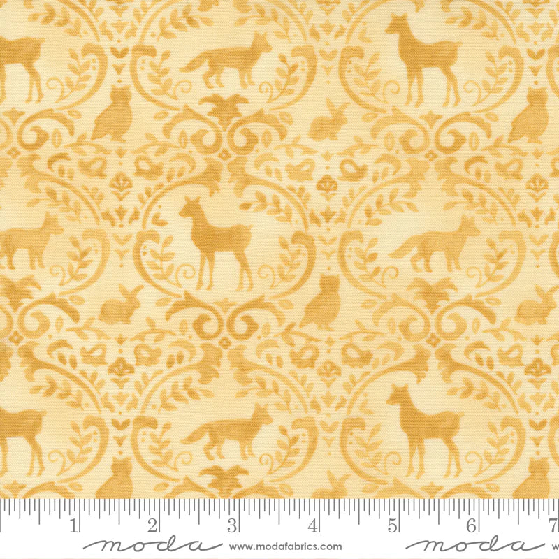 Effies Woods in Goldenrod Damask color by Deb Strain for Moda