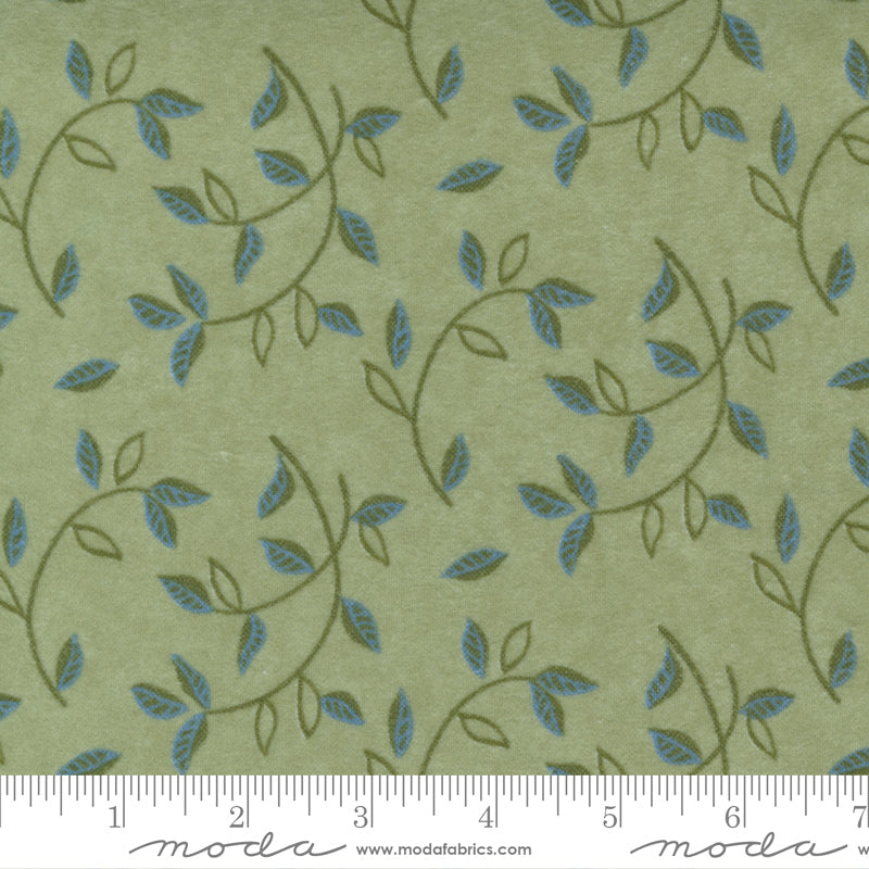 Fall Fantasy Flannel Fern Leaf Circle Moda