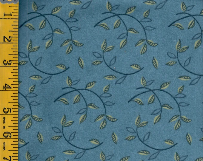 Fall Fantasy Flannel Leaf Circles in River Color