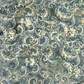 Floral Leaves Blue Denim