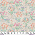 Flourish and Bloom Collection with Flourish and Bloom Garden in Alabaster for Free Spirit Fabrics