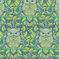 Tula Pink's Hootie Patootie in Starlight from the Full Moon Forest II Collection