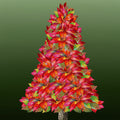 Yuletide Blooms Christmas Tree Panel 44x44