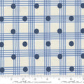 Isabella Polka Dot Check Plaid in Cream by Minick & Simpson for Moda