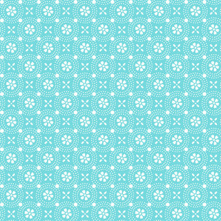 KimberBell Basics Dotted Circles on Teal for Maywood Studio