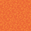 KimberBell Basics Scroll in Orange Tonal for Maywood Studio Remnant (2.39 yd)