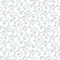 Kimberbell Basics in White with Gray Scroll for Maywood Studio Remnant (.71 yd)