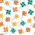 KimberBell Sprinkle of Sunshine in Orange Pinwheels for Maywood Studio