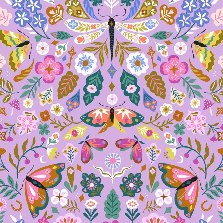 Dragonfly Dance from the Lucky Charms Collection by Bethan Janine for Thread & Ink Design Studio