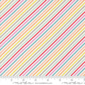 Laguna Sunrise Multi Color Stripe on Off White by Sherri & Chelsi for Moda Fabrics