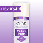 OESD Medium Weight TearAway Stabilizer – 10" x 10 yd | White