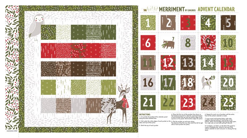 Merriment Advent Calendar Panel