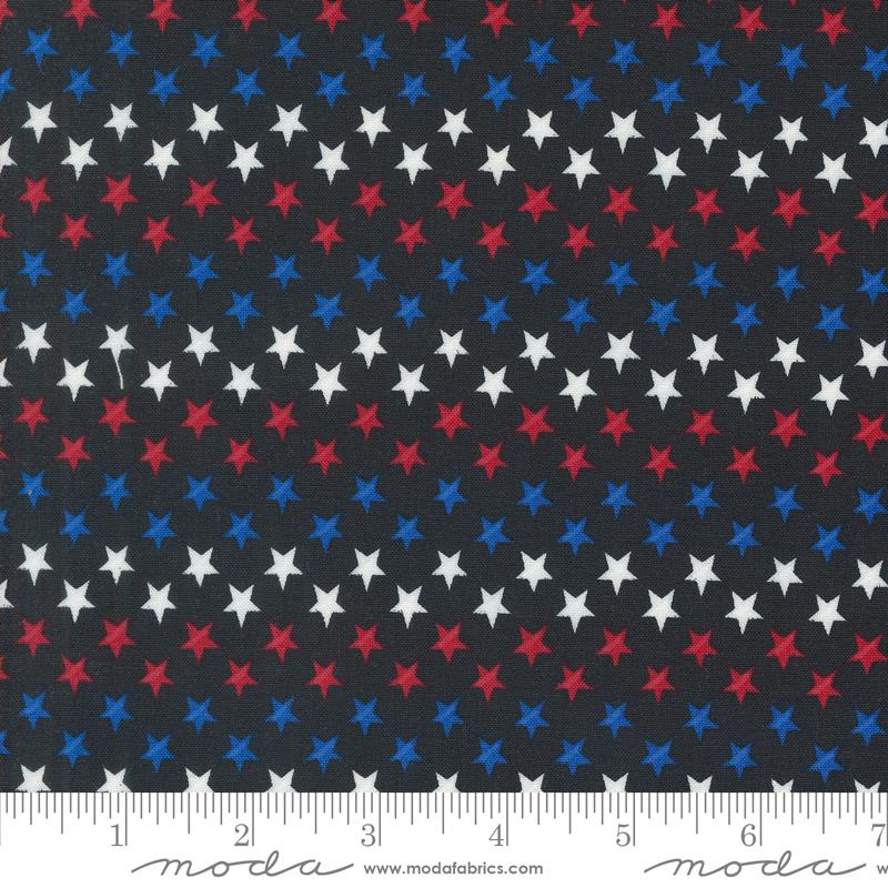 Red White and Bloom Black Stars