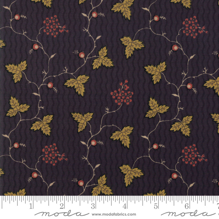 Shelbyville Flowers and Leaves Black