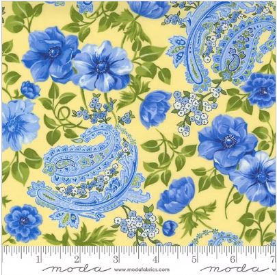 Summer Breeze Yellow Floral Paisley