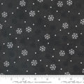 Woodland Winter Charcoal Black Snowflake Toss