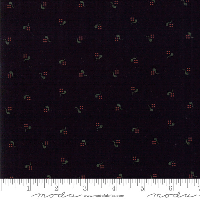 On Meadowlark Pond Black Tiny Dots