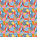 Pop Leaves from the Primavera Collection by Sholton Drumlanrig for Thread & Ink Design Studio