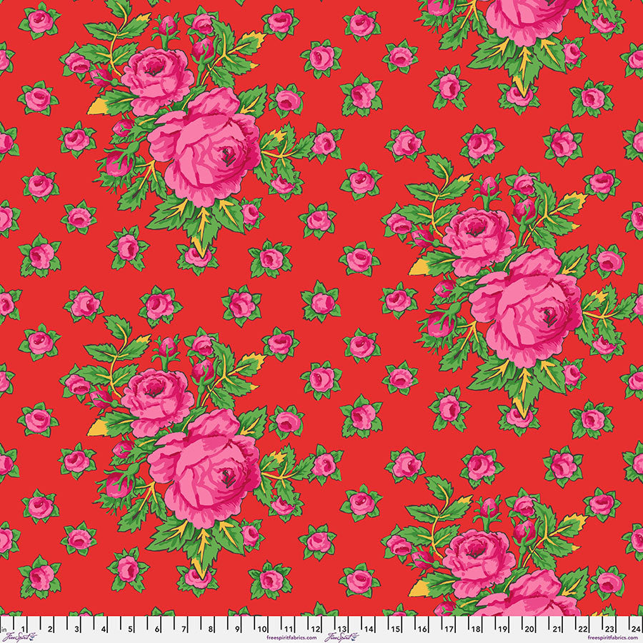 Rosie in Red in the Kaffe Fassett Collective for Free Spirit Fabrics