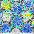 Rose Bloom in Blue Kaffe Fassett Collective for Free Spirit