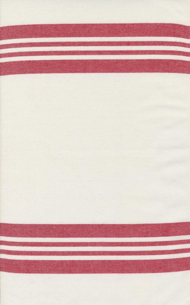 Panache Toweling White Red