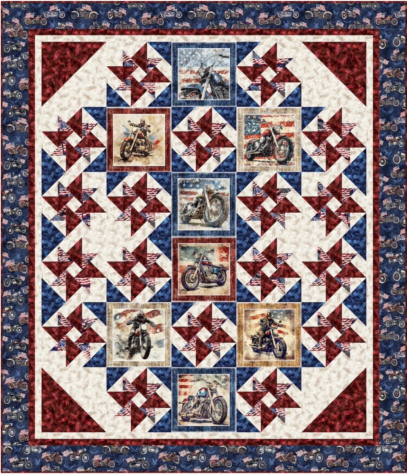 Ride With the Stars Quilt Pattern from Pine Tree Quilts