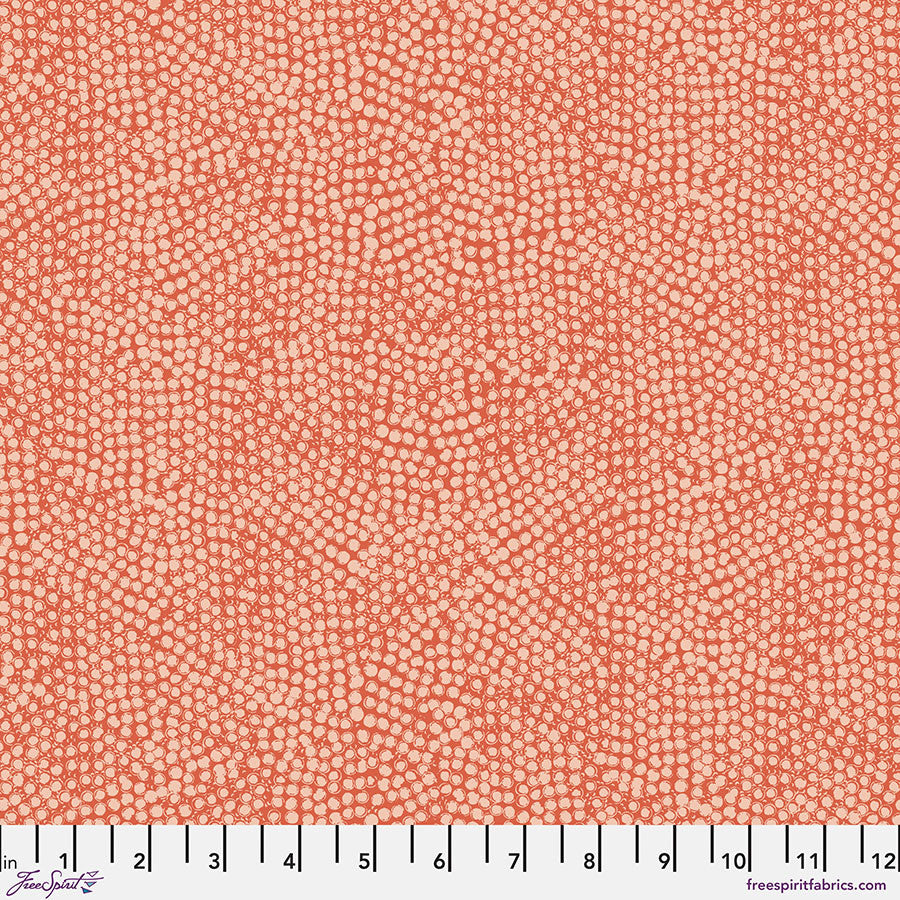 Flourish and Bloom Collection with Seeds in Red for Free Spirit Fabrics