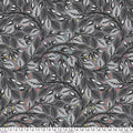 Tula Pink's Nip in the Bud WIDEBACK in Shadow from the True Colors Graywork Collection