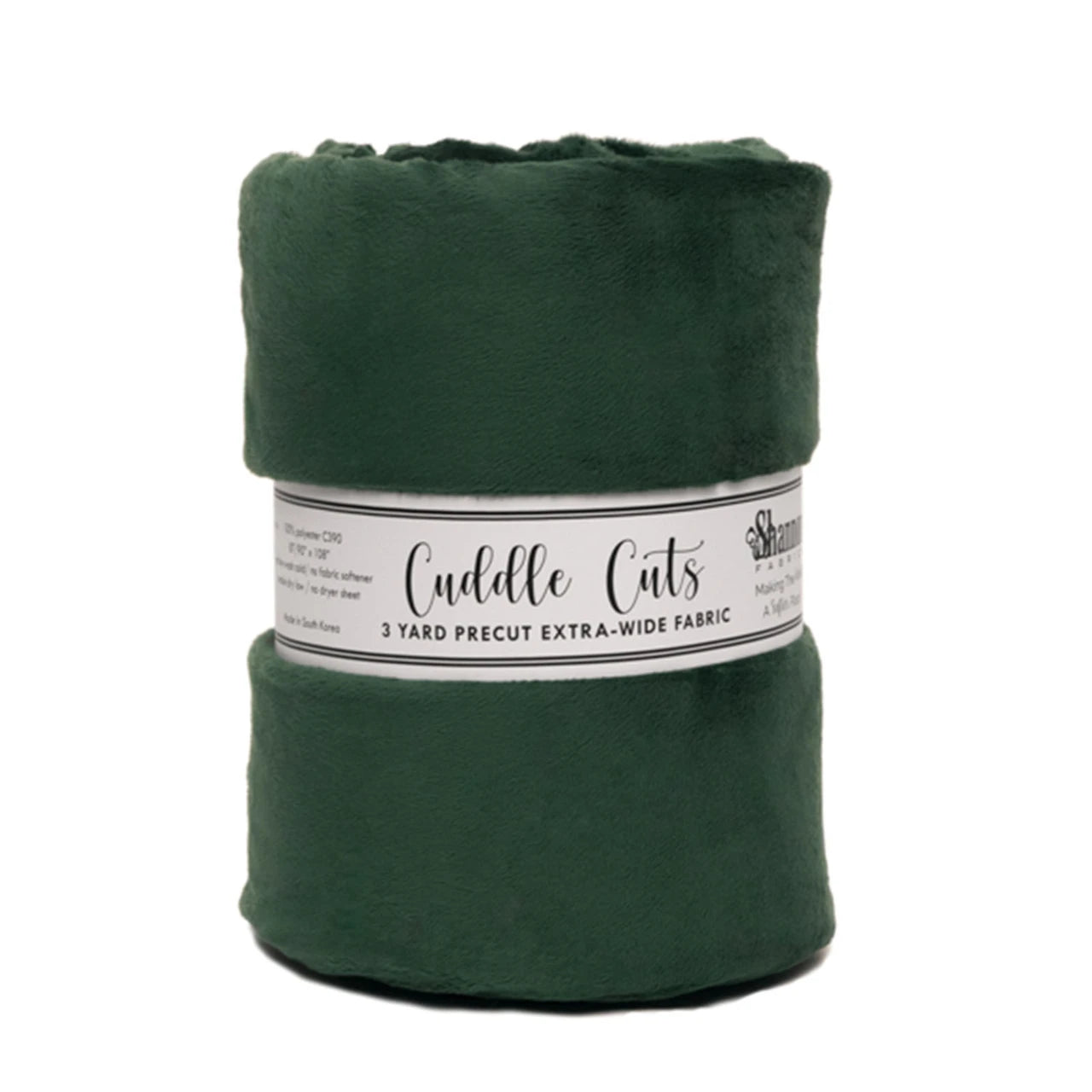 Cuddle Cuts 110" Extra-Wide 3 Yard Cut Evergreen