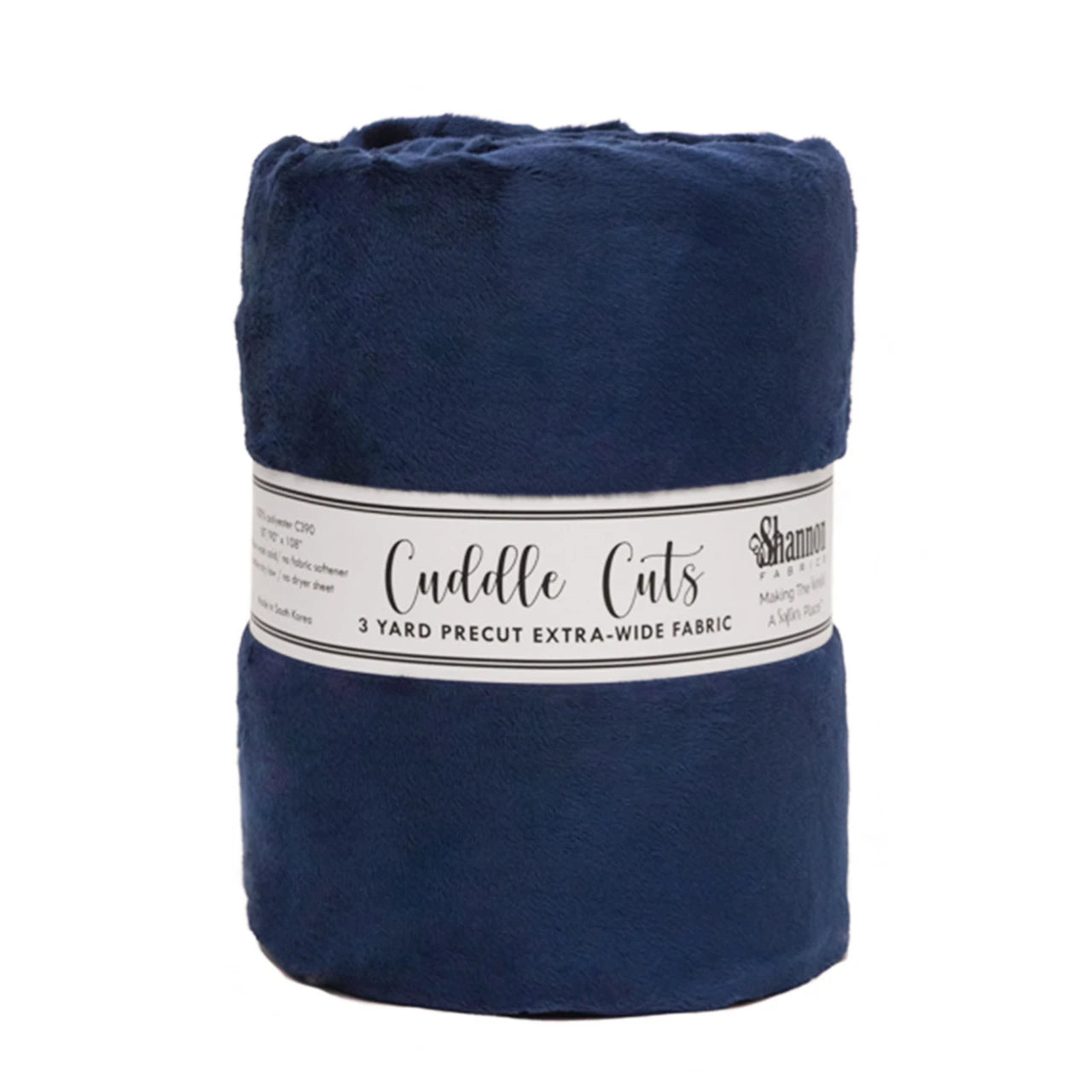 Cuddle Cuts 110" Extra-Wide 3 Yard Cut Navy