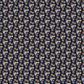 A Flutter of Leaves Collection Set Leave in Navy