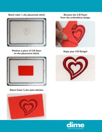 DIME 3-D Embroidery Foam Variety Pack – 10 Assorted Colors | 3mm