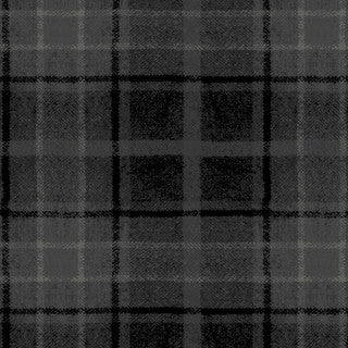 Holly Jolly Flannel in Big Black Plaid for Maywood Studio
