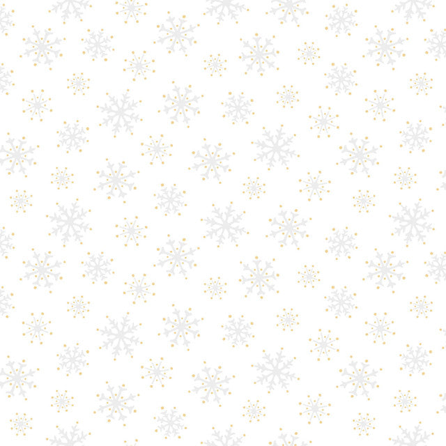 Merry Mix Snowflakes - Metallic - White/Gold