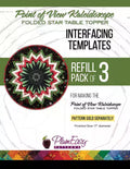 Point of View Kaleidoscope Folded Star Interfacing Template Refill 3pk from PlumEasy Patterns
