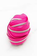 Knot and Thread Design Zipper Tape #5 3yd Pop Pink | #KAT ZIP1
